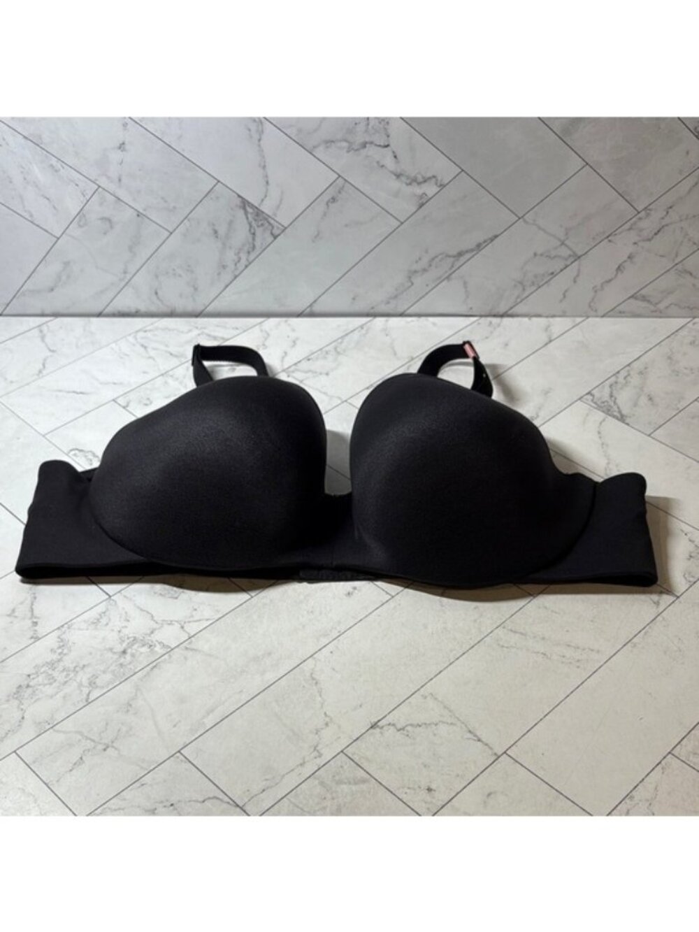 NWT Cacique Lane Bryant Womans Bra Black Backsmoother Balconette UNDERWIRE 44D